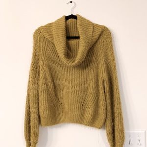 Off-the-shoulder Mohair Sweater
